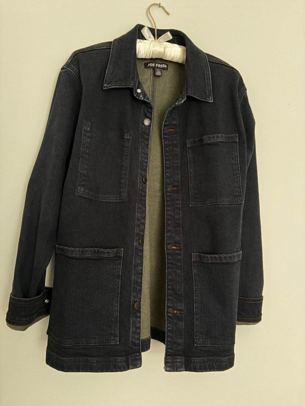 Joe Fresh Dark Blue Denim Chore Workwear Jacket